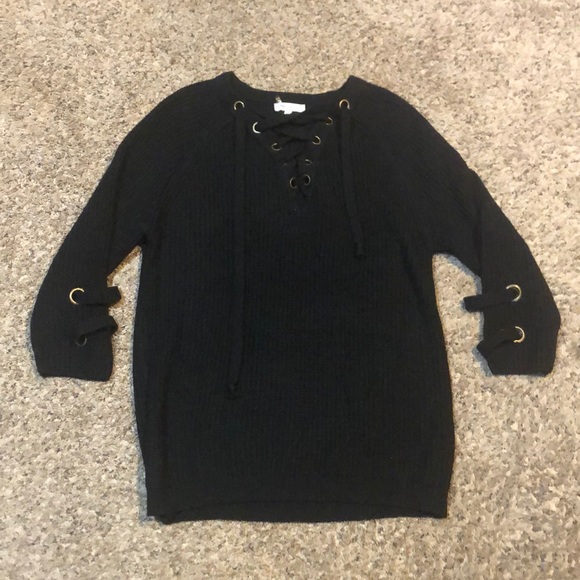 Long Black Sweater - Picture 1 of 6